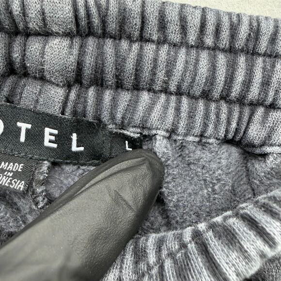 Motel Rocks Women’s Gray Acid Wash Joggers Size L Casual Sweatpants - Picture 10 of 13